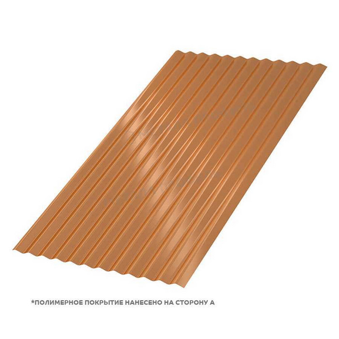 Профлист Металл Профиль МП18 0.5 AGNETA® двусторонний Copper/Copper, Медный/Медный B