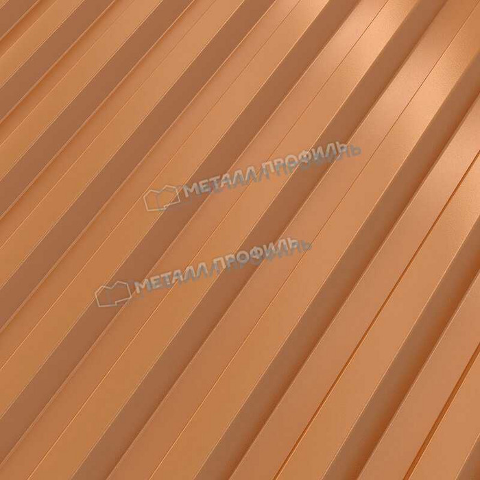 Профлист Металл Профиль C21 0.5 AGNETA® двусторонний Copper/Copper, Медный/Медный B фото 5