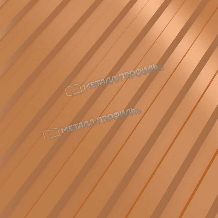 Профлист Металл Профиль МП10 0.5 AGNETA® двусторонний Copper/Copper, Медный/Медный B фото 5