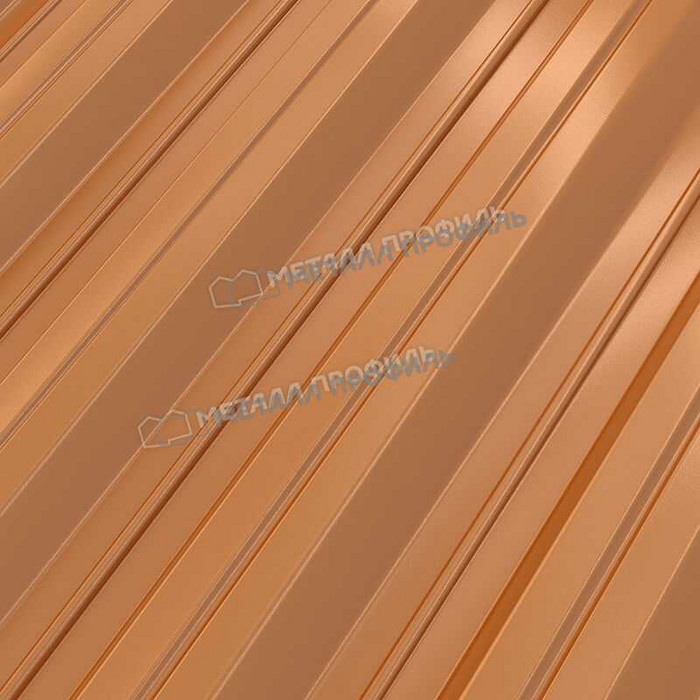 Профлист Металл Профиль HC35 0.5 AGNETA® двусторонний Copper/Copper, Медный/Медный B фото 5