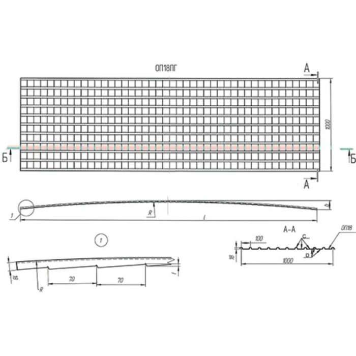 Профнастил Профметалл-24 C18ПГ 0.6 Полимерный RAL 9002 Серо-белый